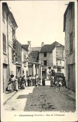 Ak Chanteloup les Vignes Yvelines, Rue de l'Abreuvoir