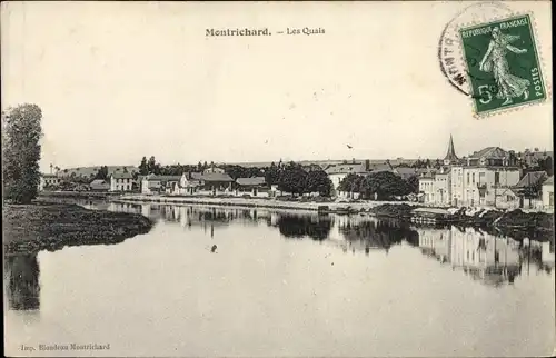 Ak Montrichard Loir et Cher, Les Quais