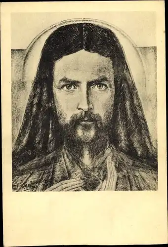 Künstler Ak Toorop, Jan Th., Jesus, Christuskop