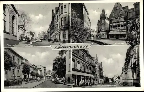 Ak Lüdenscheid im Märkischen Kreis, Oberstadt, Wilhelmstraße, Altenaerstraße, Schillerstraße