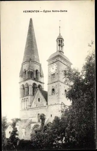 Ak Vermenton Yonne, Eglise Notre Dame