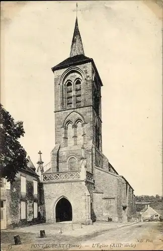 Ak Pontaubert Yonne, L'Eglise