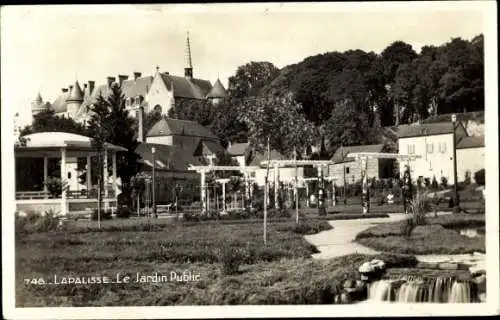 Ak Lapalisse Allier, Le Jardin Public