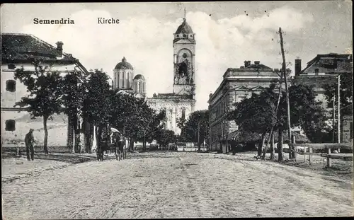 Ak Smederevo Semendria Serbien, Kirche