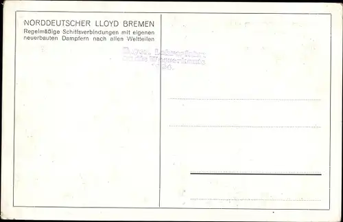 Künstler Ak Norddeutscher Lloyd Bremen, Dampfer München