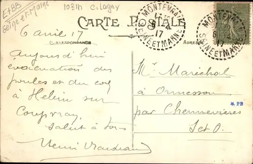 Ak Montevrain Seine et Marne, Rue du Puits du Gué