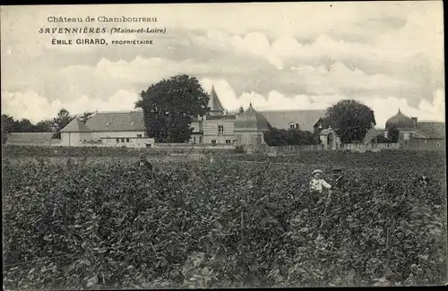 Ak Savennières Maine et Loire, Chateau de Chamboureau, Emile Girard