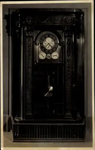 Foto Ak Glashütte in Sachsen, Pendeluhr