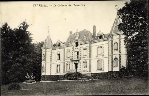 Ak Septeuil Yvelines, Chateau des Tourelles