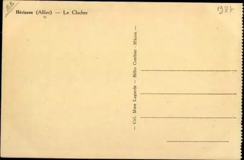 Ak Hérisson Allier, Le Clocher