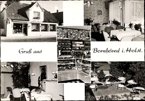 Ak Bornhöved in Holstein, Café und Konditorei Walter Elend