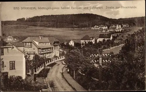 Ak Bad Dürrheim Baden Württemberg, Straße zur Hirschhalde