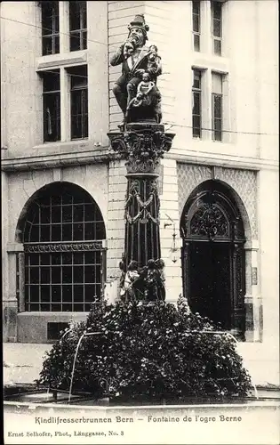 Ak Bern Schweiz, Kindlifresserbrunnen