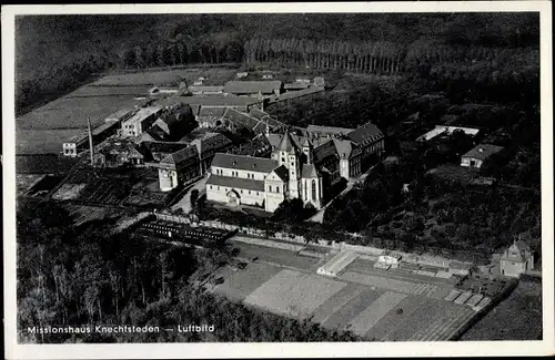 Ak Dormagen am Niederrhein, Kloster Knechtsteden, Missionshaus, Fliegeraufnahme