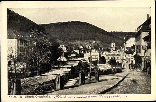 Ak Bad Wildbad im Schwarzwald, Olgastraße