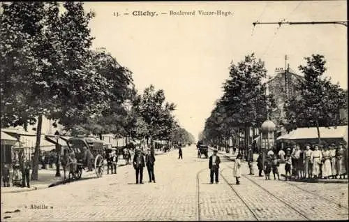 Ak Clichy Hauts de Seine, Boulevard Victor Hugo