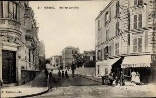 Ak Puteaux Hauts de Seine, Rue des Carrieres