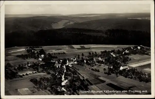 Ak Kälberbronn Pfalzgrafenweiler in Baden Württemberg, Fliegeraufnahme von der Ortschaft