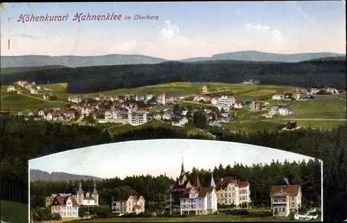 Ak Hahnenklee Bockswiese Goslar in Niedersachsen, Blick auf den Ort