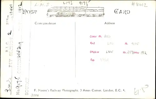 Ak Britische Eisenbahn, LMS 9175