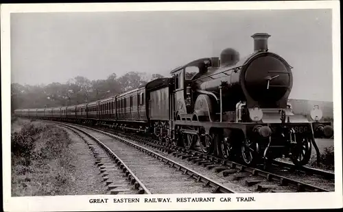 Ak Britische Eisenbahn, Great Eastern Railway, Restaurant Car Train 2027