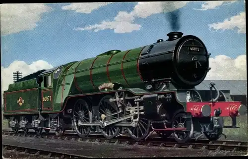 Ak Britische Eisenbahn, British Railways, ex LNER, V2 Class 262, Locomotive 60873 Coldstreamer