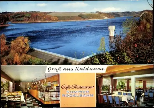 Ak Kaldauen Siegburg, Café Restaurant Sommerrodelbahn