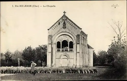 Ak Sainte Solange Cher, La Chapelle