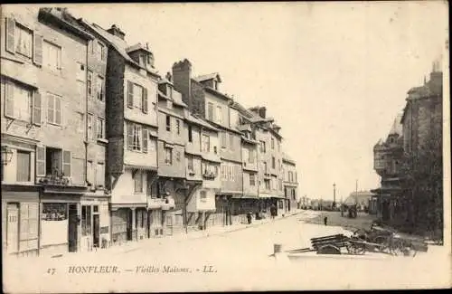 Ak Honfleur Calvados, Vieilles Maisons