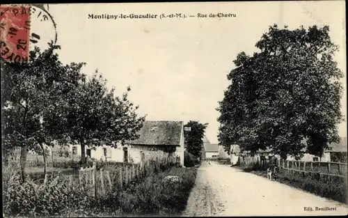 Ak Montigny le Guesdier Seine et Marne, Rue de Chevru