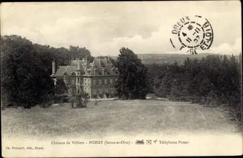 Ak Poissy Yvelines, Chateau de Villiers