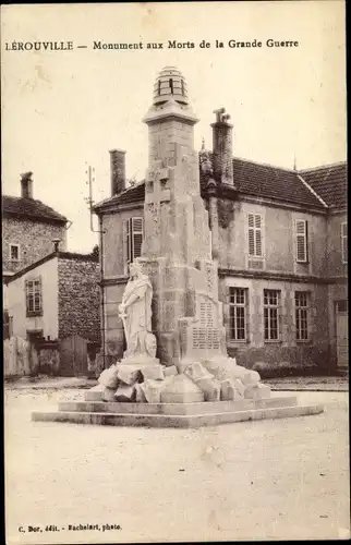 Ak Lerouville Lothringen Meuse, Monument aux Morts