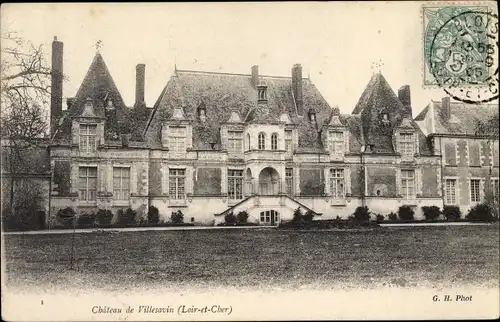 Ak Tour en Sologne Loir et Cher, Château de Villesavin