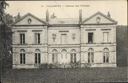 Ak Villebout Loir et Cher, Chateau des Villettes