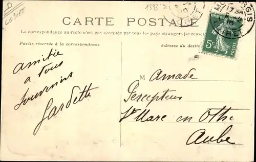 Ak Montargis Loiret, Crue du 20 janvier 1910, La Sous Prefecture