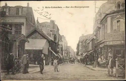 Ak Bois Colombes Hauts de Seine, Rue des Bourguignons