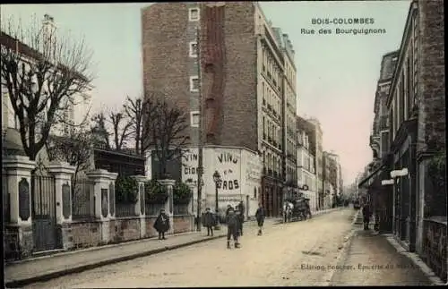 Ak Bois Colombes Hauts de Seine, Rue des Bourguignons