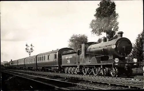 Foto Ak Britische Eisenbahn Portsmouth, LSWR E396