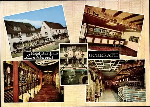 Ak Uckerath Siegburg im Rhein Sieg Kreis, Hotel Landsknecht