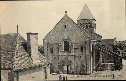 Ak La Celle Bruère Cher, L'Eglise