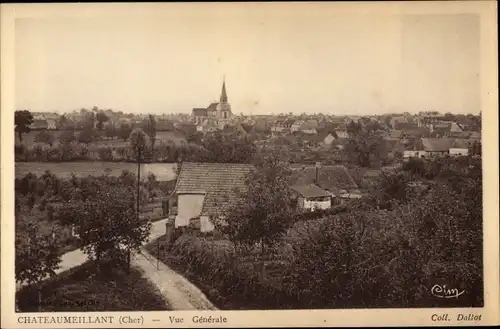 Ak Chateaumeillant Cher, vue generale