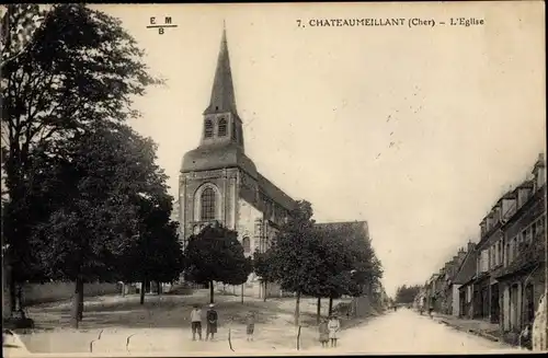 Ak Chateaumeillant Cher, L'Eglise