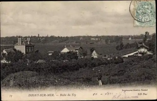 Ak Isigny sur Mer Calvados, Halte du Vey