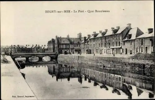 Ak Isigny sur Mer Calvados, Le Port, Quai Bounisseau