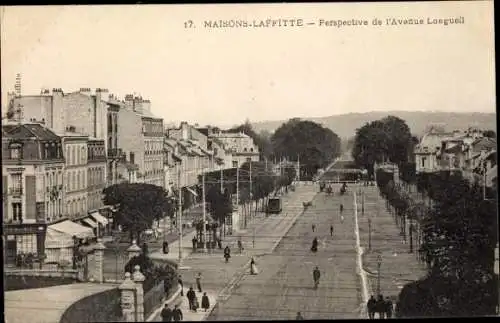 Ak Maisons Laffitte Yvelines, Avenue Longueil