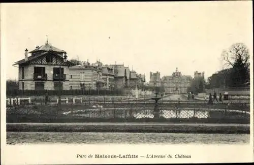 Ak Maisons Laffitte Yvelines, Parc, Avenue du Chateau