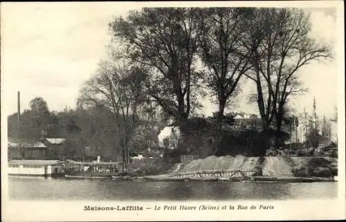 Ak Maisons Laffitte Yvelines, Petit Havre, Rue de Paris