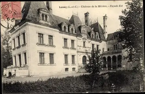 Ak Lunay Loir et Cher, Chateau de la meziere, Facade Est