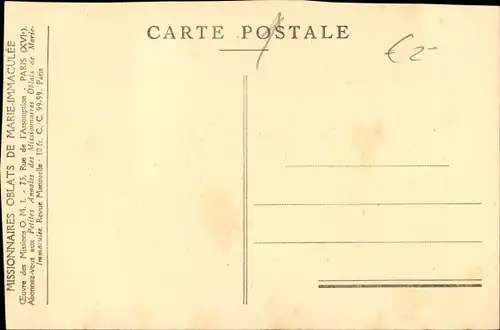 Ak Missions du Sud Afrique, Missionaires o. de Marie immaculee, Basutoland, Khotla, tribunal, proces