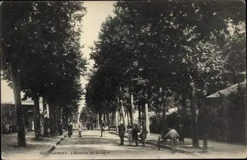 Ak Gannat Allier, L'Avenue de la Gare